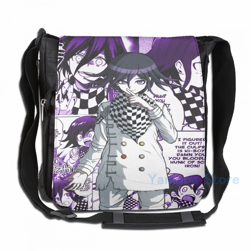 Забавный графический принт Kokichi Ouma манга (но фиолетовый!) рюкзак с USB зарядкой