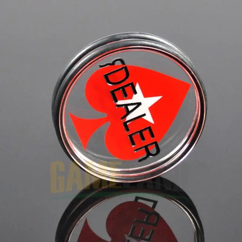 Горячая Распродажа 1 шт. 3 дюймовая акриловая кнопка для покерных карт Кнопка