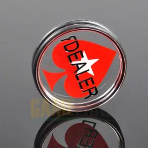 Горячая Распродажа, 1 шт., 3-дюймовая акриловая кнопка для покерных карт, Кнопка Дилера покера