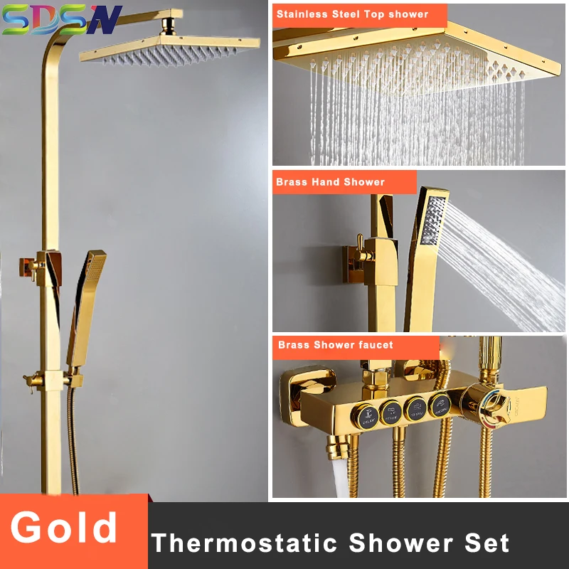 Набор для душа SDSN термостатический смеситель водопроводный кран ванной