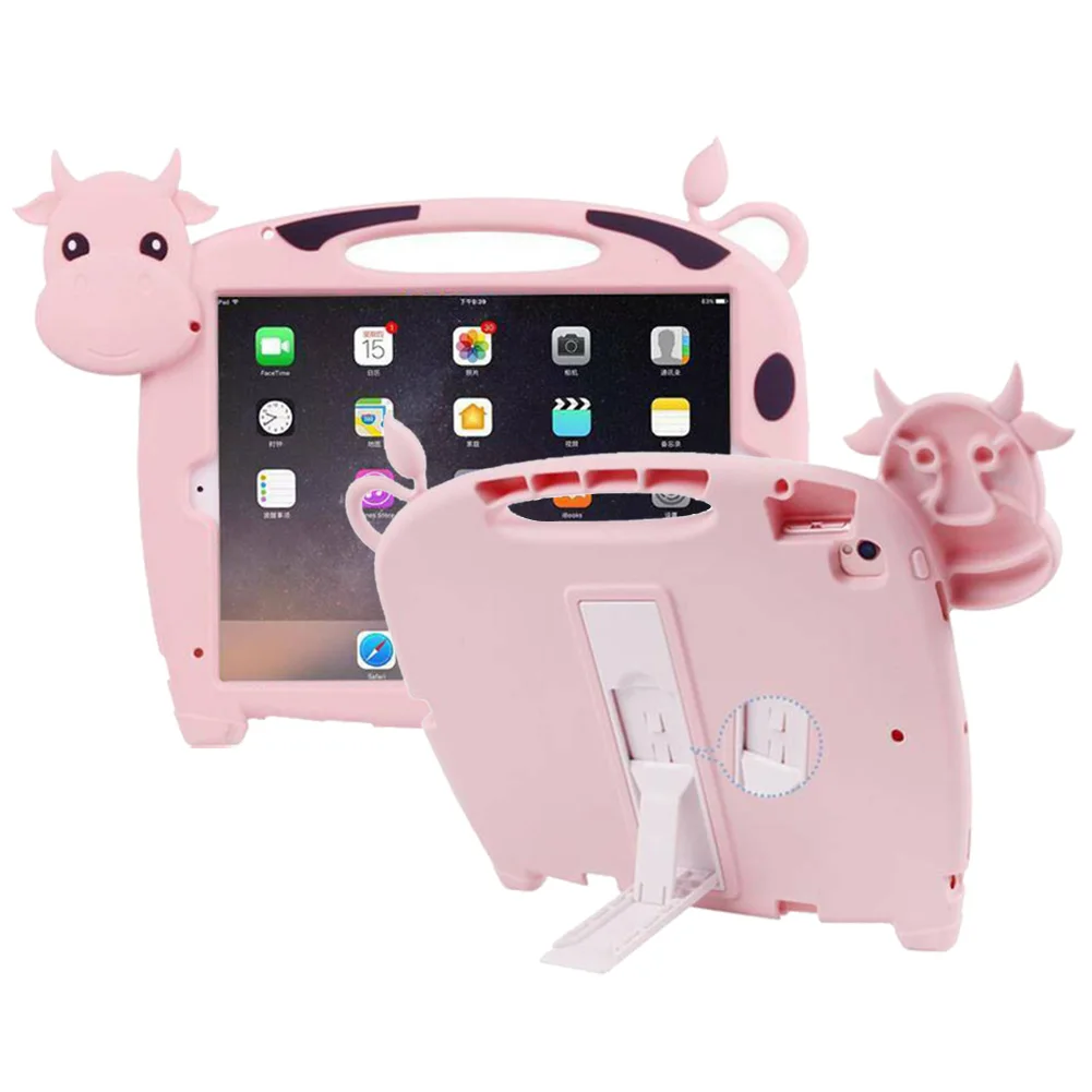 

Ударопрочный чехол для iPad с изображением коров и детей, 9,7 дюйма, 2017, 2018, ударопрочный детский чехол для планшета из ЭВА для iPad 5-6-го поколения