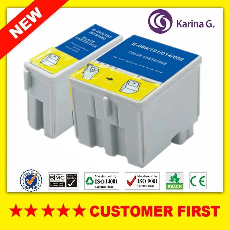 

Compatible For Epson T013 T014 S020093/S020187/T050 S020089/S020191/T052 Ink Cartridge For Stylus Color 400/440/460/480 etc.
