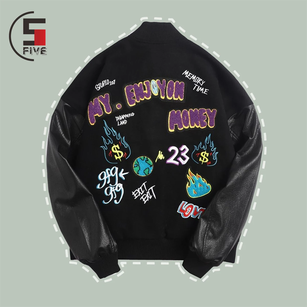 

Furry Letter Embroidery Baseball Jacket Men Harajuku Patchwork Varsity Jacket Winter New Campus Oversized Unisex Punk Retro Coat
