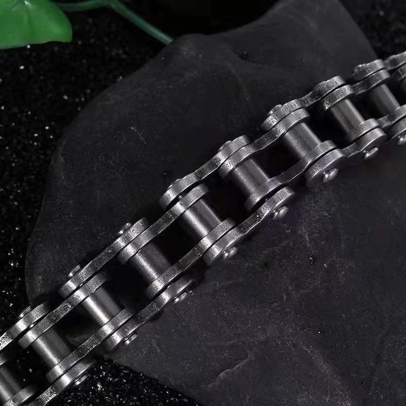 

Charm Bicycle Chain Bracelets For Couples Fashion 316l Stainless Steel Braided Bangles Men Women Wholesale Jewelry Wrist Gift