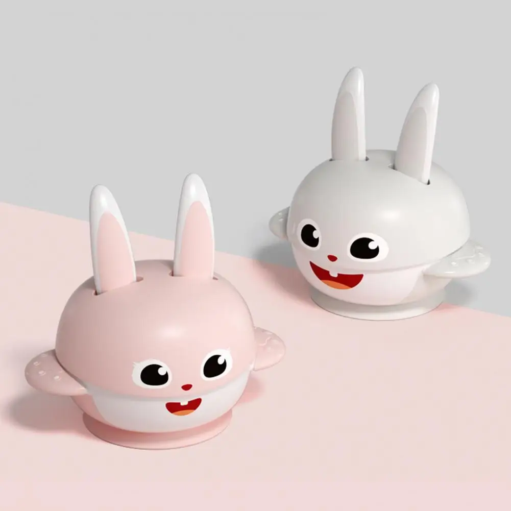 

3Pcs/Set Bowl with Suction Cup Good Craftsmanship Vivid Rabbit Baby Feeding Bowl for Kids