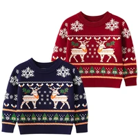 2 7 years children clothing boy girl christmas sweaters pullover toddler kids winter warm clothing sweater christmas jumper gift