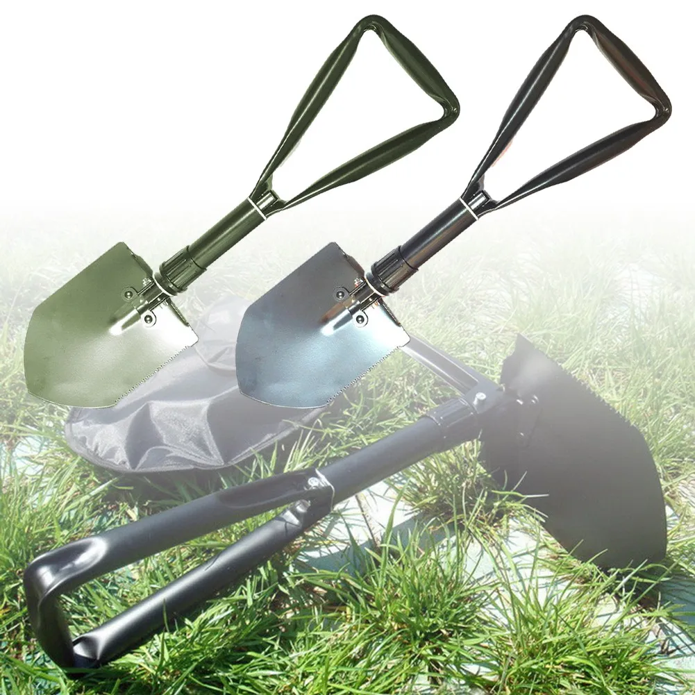

1 Pc Shovel Folding Multi-function Small Hand Entrenching Tools Green Black For Outdoor Garden Tools Accessories