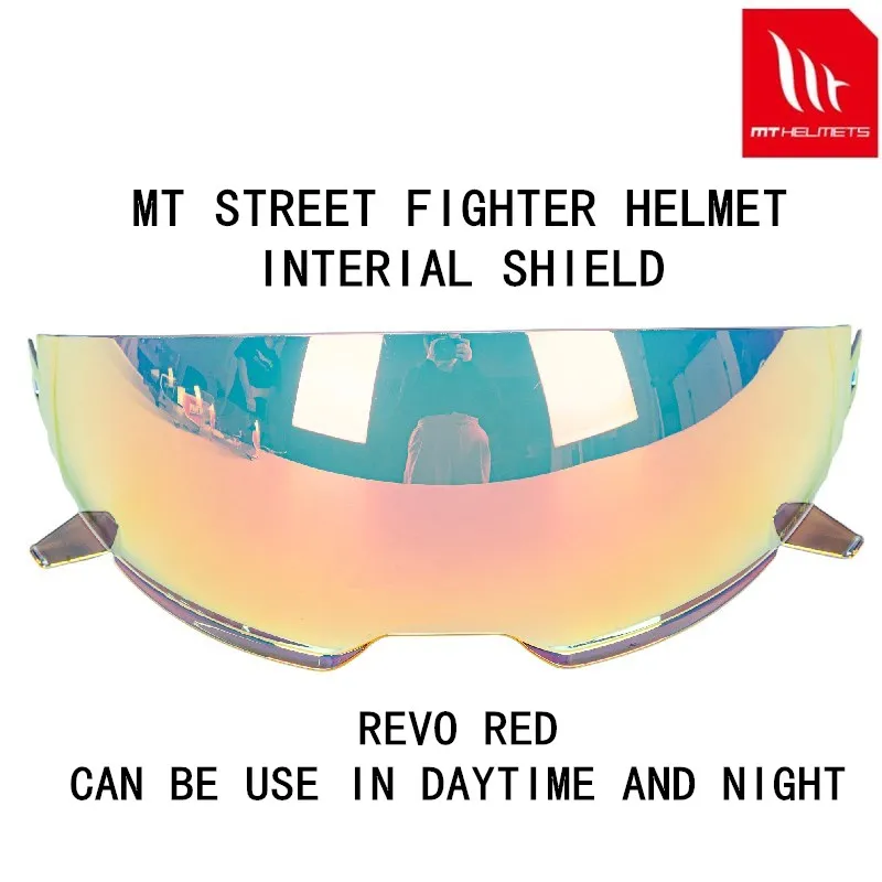 Original Sun Visors Lens Night Vision Color Silver-plated Gold Suitable for MT Street Fighter Helmet images - 6