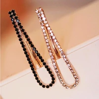 1pc fashion women girls bling crystal hairpins headwear rhinestone hair clips pins barrette styling tools accessories