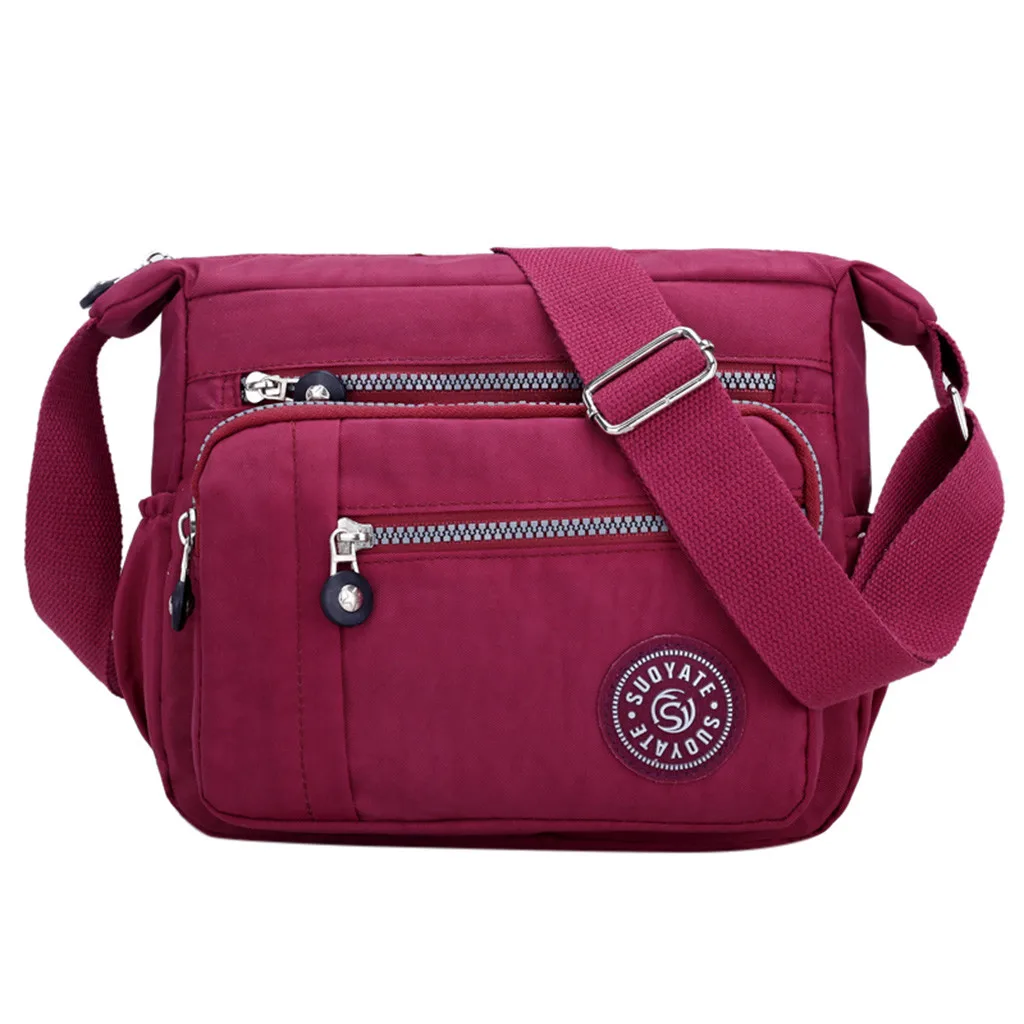 

2019 New Fashion Shoulder Bags for Women Designer Waterproof Nylon Handbag Zipper Purses Messenger Crossbody Bag Bolsa Feminina