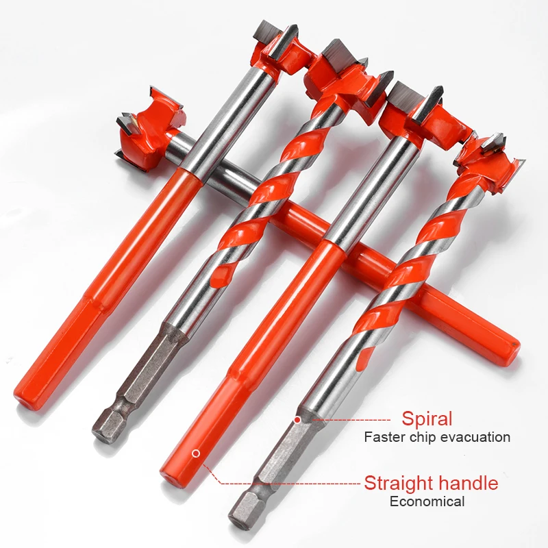 

Newshark Wood Drill Bit Self Centering Hole Saw Cutter Woodworking Tools 16mm-25mm Tungsten Steel Hexagonal Shank Drill Bits