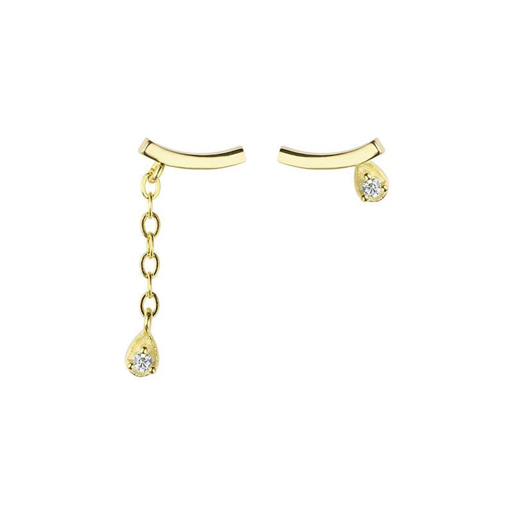

Simple Hyperbole Fashion Stud Earrings Female Personality Unique High-End Handmade Temperament Fine Jewelry Design Earrings