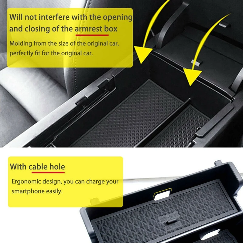 Ящик для хранения в подлокотнике автомобиля Центральная внутренняя отделка