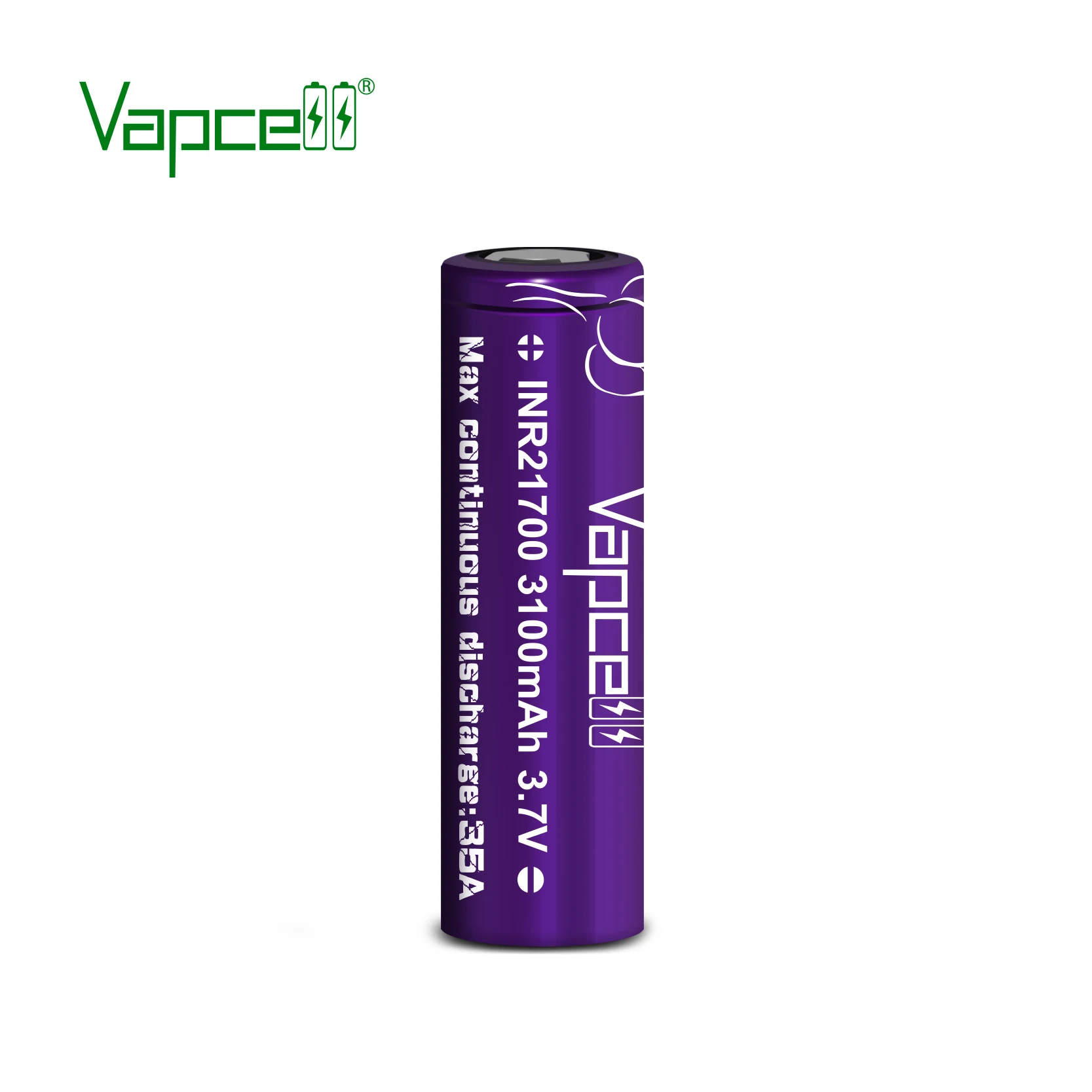 Vapcell сильнейшая мощность 21700 3100mah 35A rewrap 30T 3,7 V литиевая батарея для фонарика