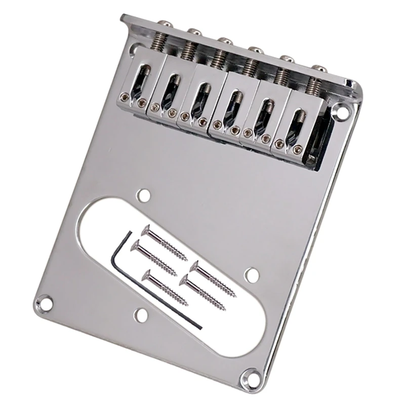 

6 Saddle Bridge With Screws For Telecaster Electric Guitar Replacement Guitar Accessories Parts