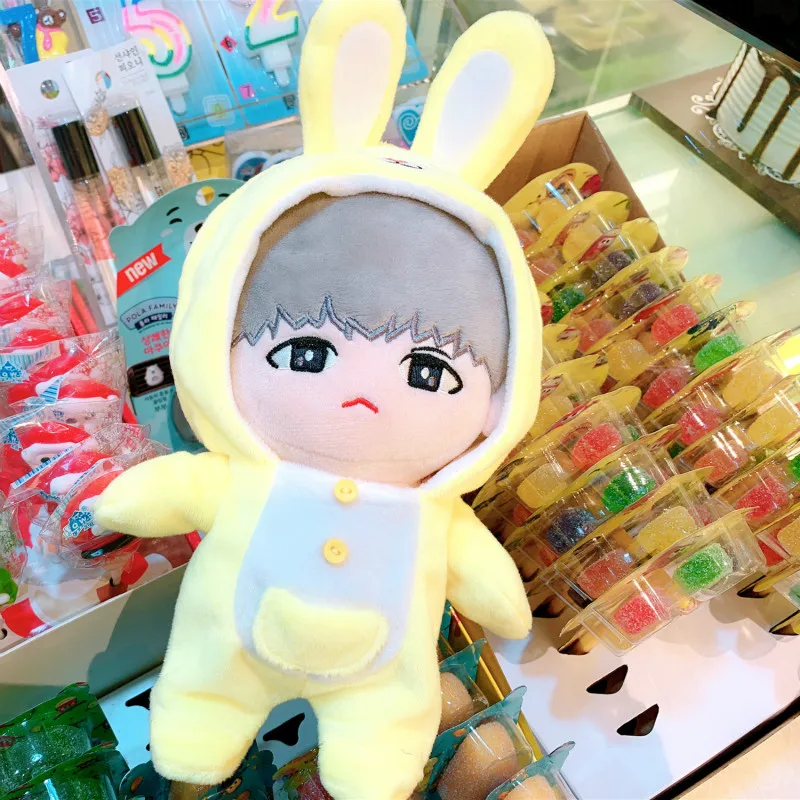 [MYKPOP] Одежда и аксессуары куклы KPOP: Пижама с капюшоном кроликом для кукол 20 см (без