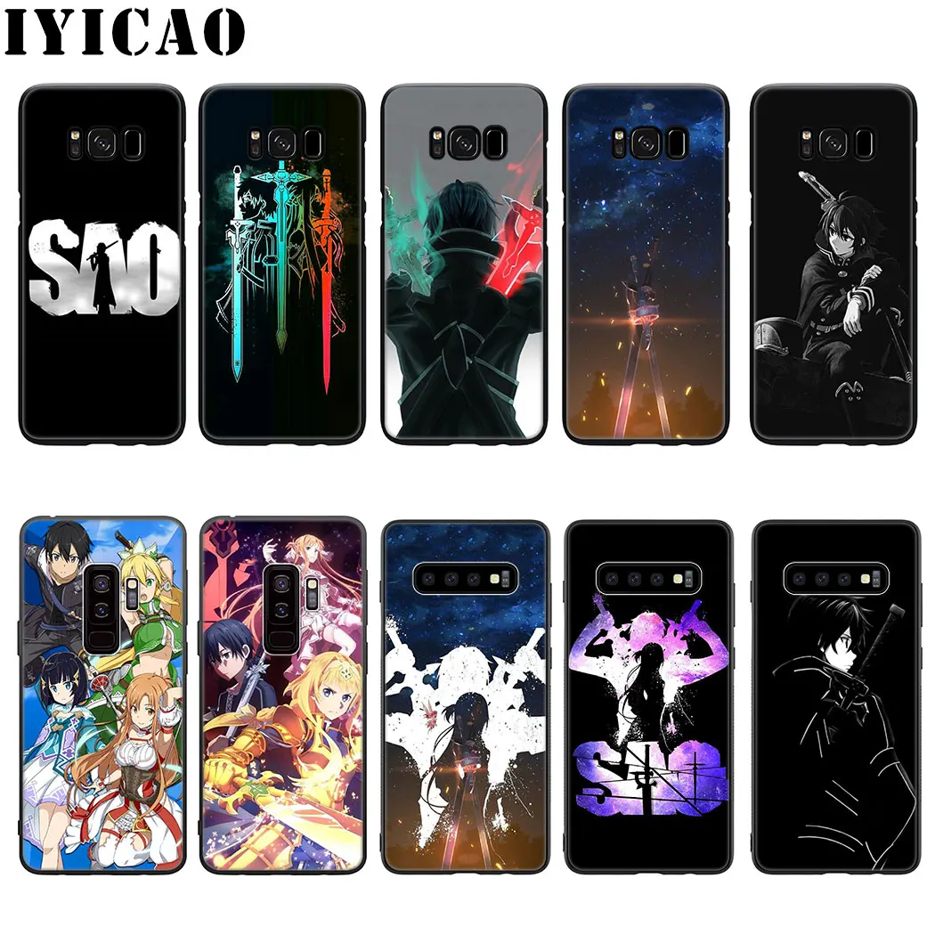 IYICAO Sword Art онлайн силиконовый мягкий чехол для телефона samsung Galaxy S10 S9 S8 Plus S6 S7 Edge S10e |