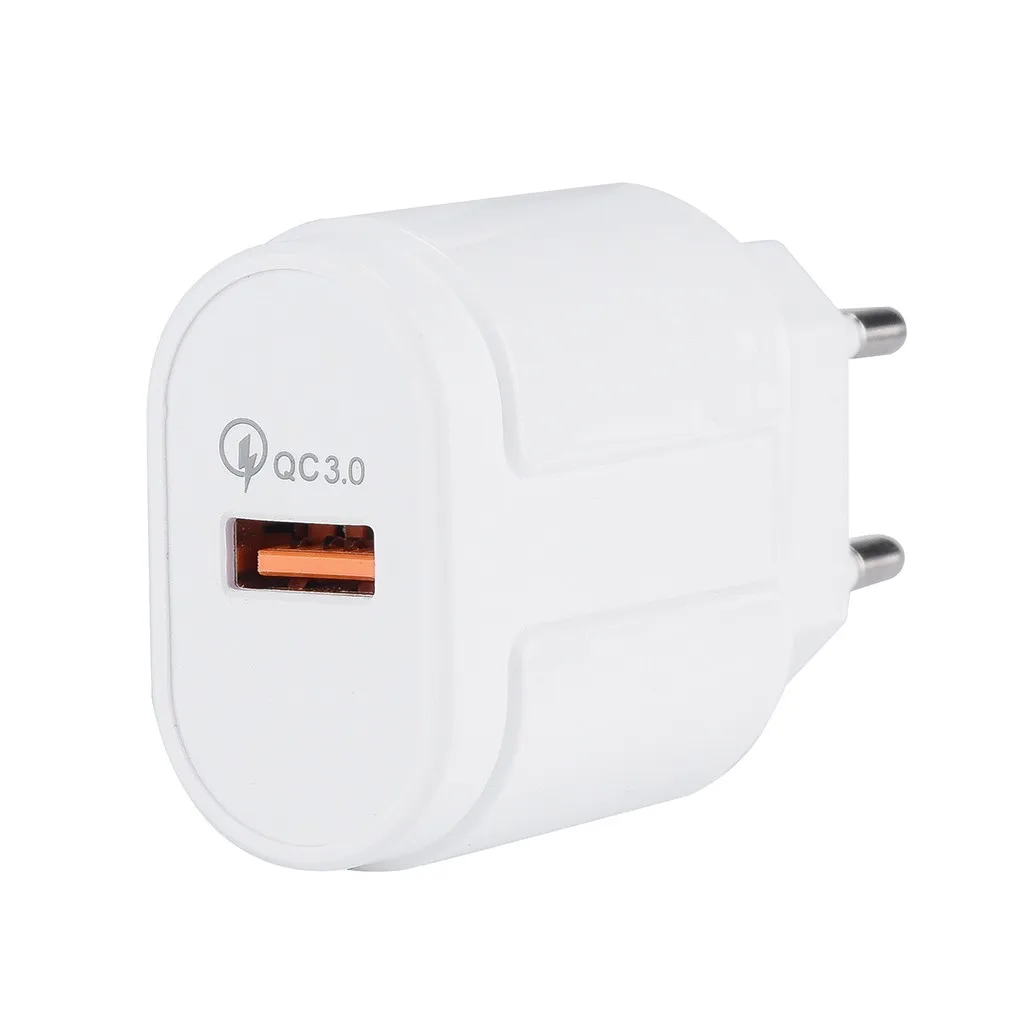 QC 3 0 быстрое одиночное USB зарядное устройство для путешествий дома AC к телефону