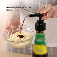 oil bottle head pressure nozzle stainless steel syrup ketchup vinegar olive oil push type pump nozzle kitchen tools