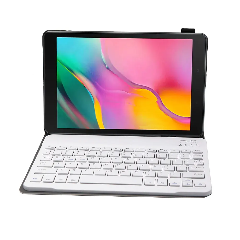 Bluetooth клавиатура чехол для Samsung Galaxy Tab S6 10,5 дюймов SM-T860 SM-T865 чехол из искусственной кожи Беспроводная клавиатура чехол для планшета