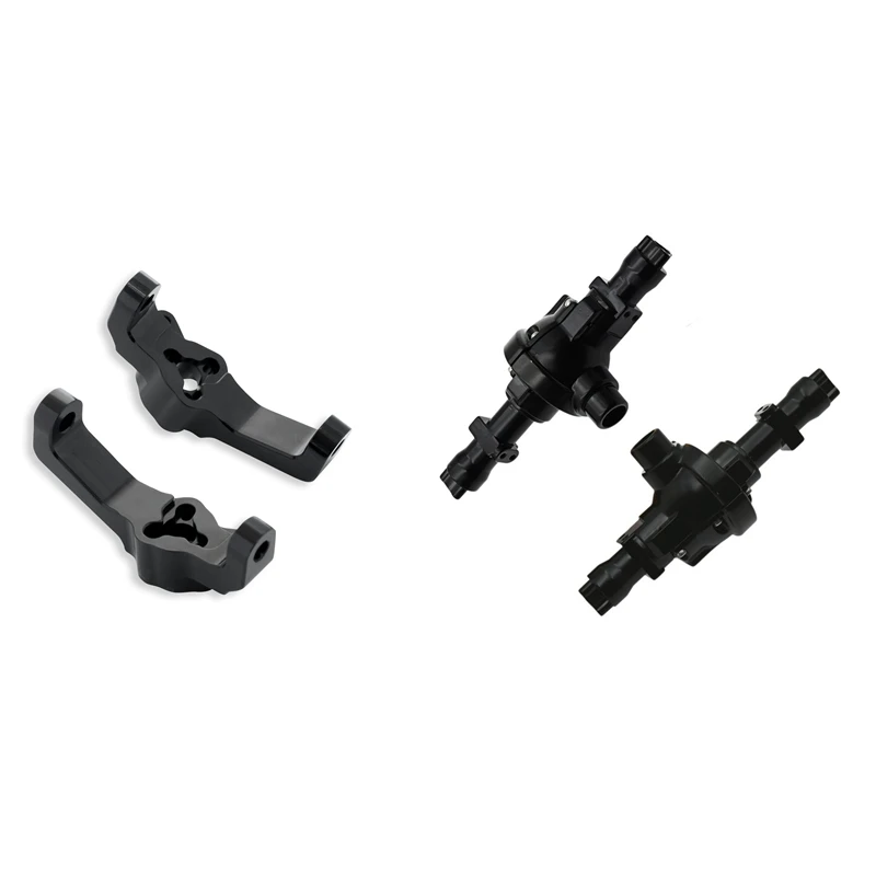 

2X Caster Mounts C Hub Steering Carrier Blocks For Redcat Gen8 & 2X Metal Center Gearbox Housing Axle Shell Diff Cover