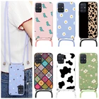 Чехол для Samsung Galaxy A51 4G 5G, шнур, цепочка, ожерелье, шнурок, чехол для Samsung A 51 a514g a51 5g, защитный чехол из ТПУ