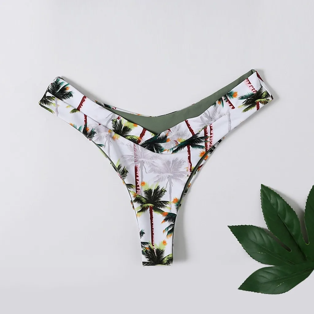 Сексуальное женское бикини с принтом кокосового ореха купальный костюм пляжная