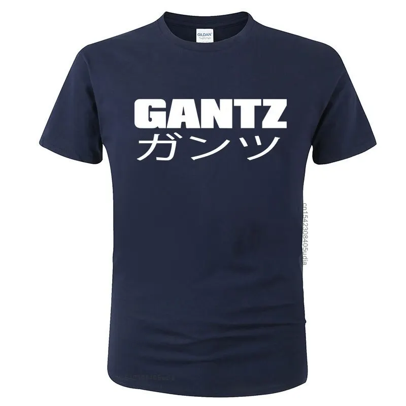 Футболка Мужская/женская с принтом аниме Gantz крутая хлопковая тенниска коротким