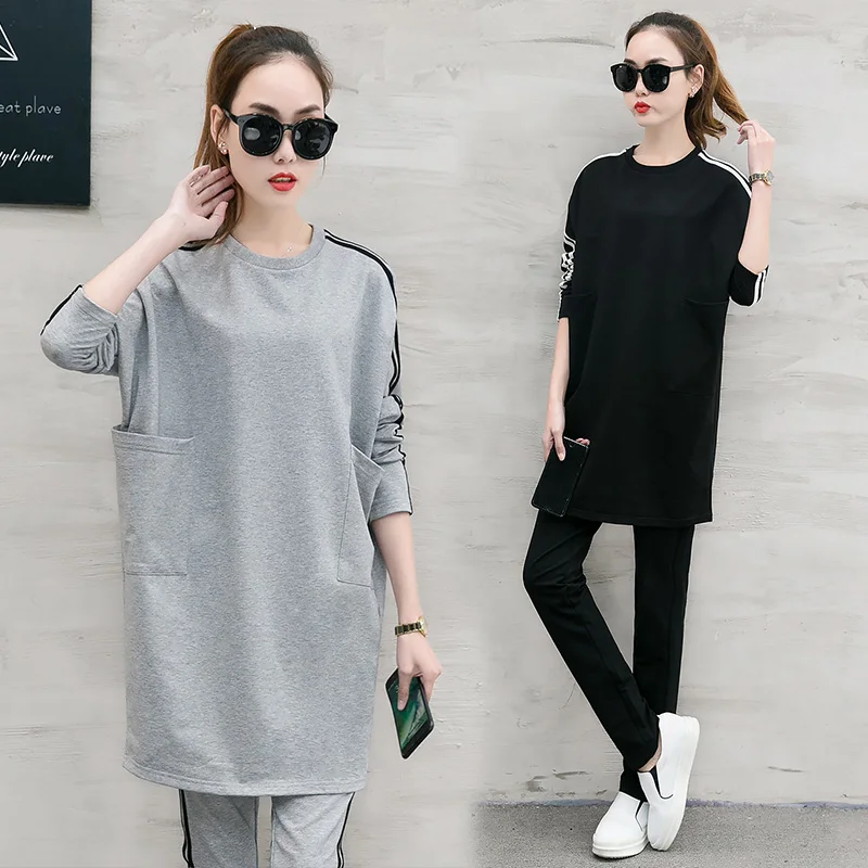 

Spring And Autumn Tracksuit For Women Sportswear Women's Tracksuits Leisure Women 2 Piece Set Top And Pants Korean Women's Suit