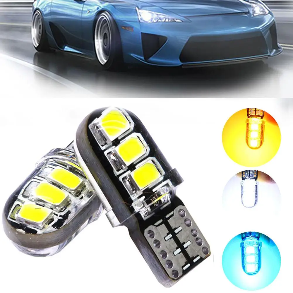 Яркий T10 W5W SMD2835 6-светодиодный силиконовый Водонепроницаемый Автомобиль