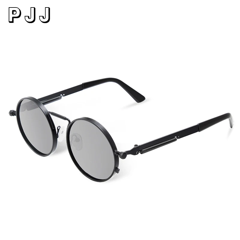 

Vintage Men Sunglasses Women Retro Punk Style Round Metal Frame Colorful Lens Sun Glasses Fashion Eyewear Gafas sol mujer
