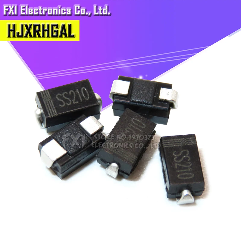 100 шт. SS210 SR2100 100 в 2A SMA SR2100 DO-214AC SMD новые оригинальные