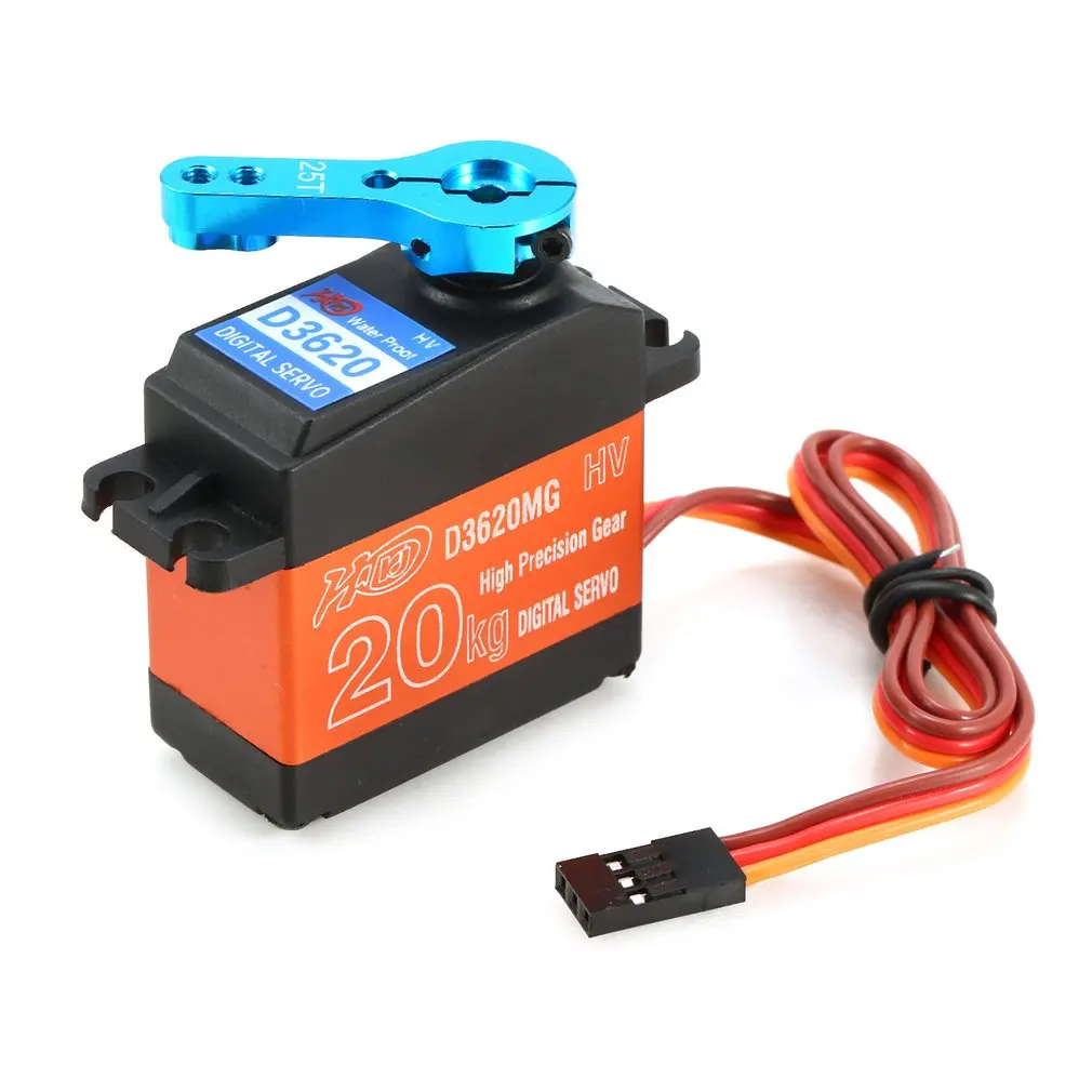 

HDKJ D3620MG 20KG 180 Degree Waterproof Metal Steering Digital Metal Gear Core Servo with High Torque for RC Car Boat