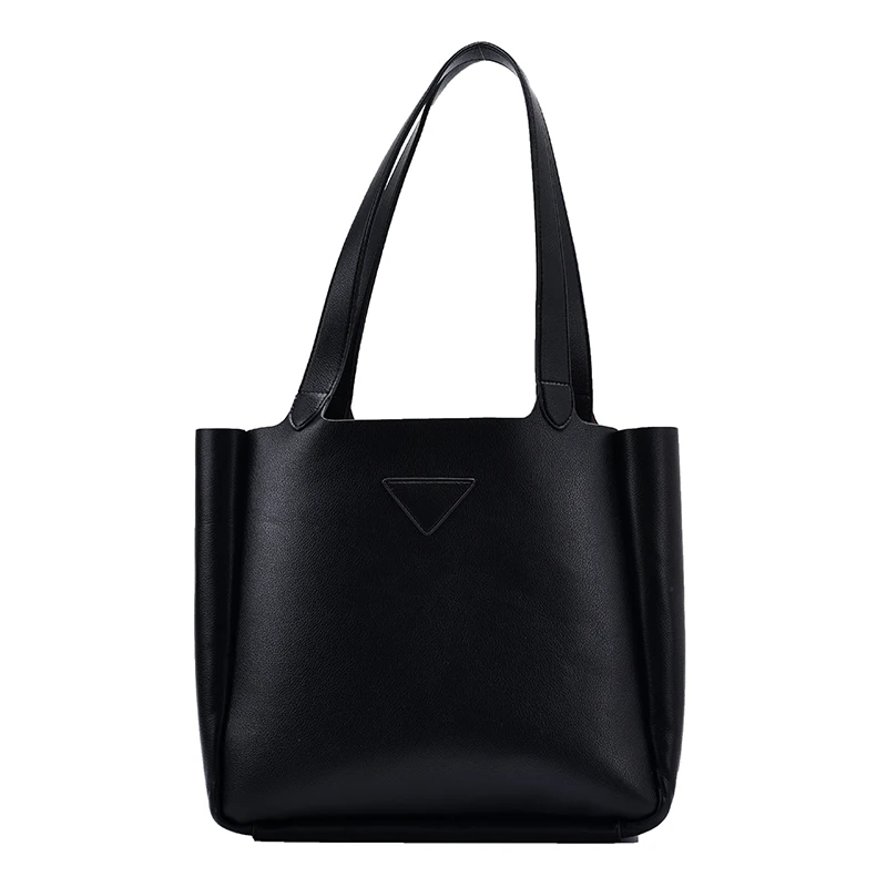 

Designer Branded Large Capacity PU Leather Shoulder Bags for Women 2020 Trend Handbags Travel Trending Black Hand Bag