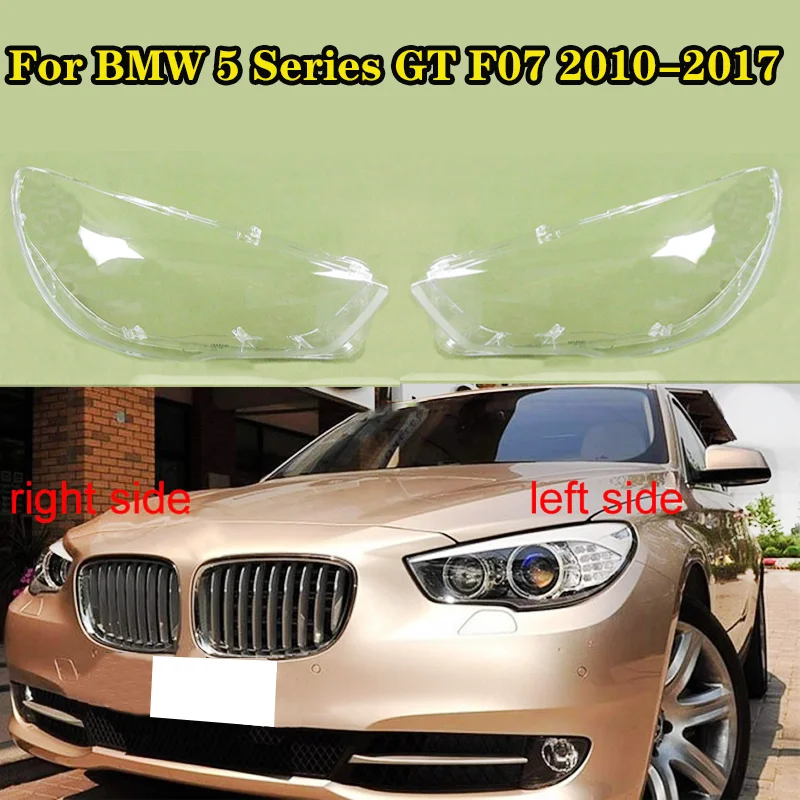 Car Front Headlight Clear Lens Cover Lampshade Shell Cover For BMW 5 Series GT F07 2010-2017