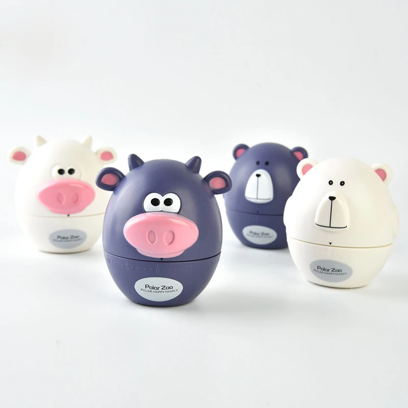 Распродажа механический кухонный таймер с милыми животными будильник медведем