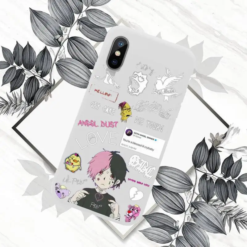 

lil peep Phone Cases White Candy Color for iPhone 11 12 mini pro XS MAX 8 7 6 6S Plus X SE 2020 XR