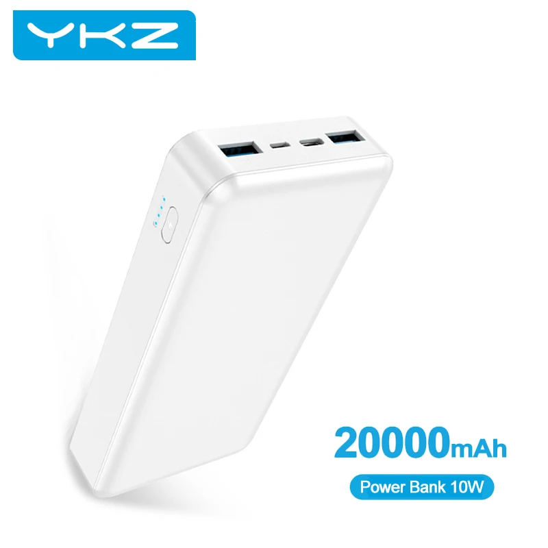  2 шт. YKZ 20000 мАч Power Bank 10 Вт быстрой зарядки портативный внешний аккумулятор зарядное устройство для мобильного телефона для iPhone Xiaomi Samsung …