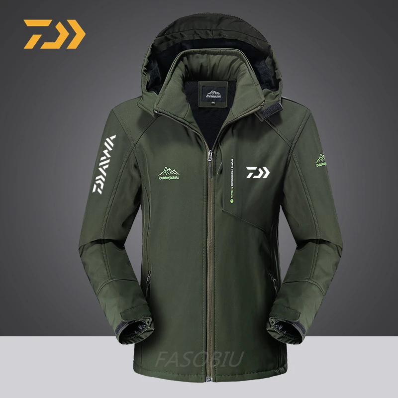 

Daiwa Spring Autumn Fishing Clothing Breathable Waterproof Thin Fishing Clothes Outdoor Sport Hooded Fishing Jackets Men's