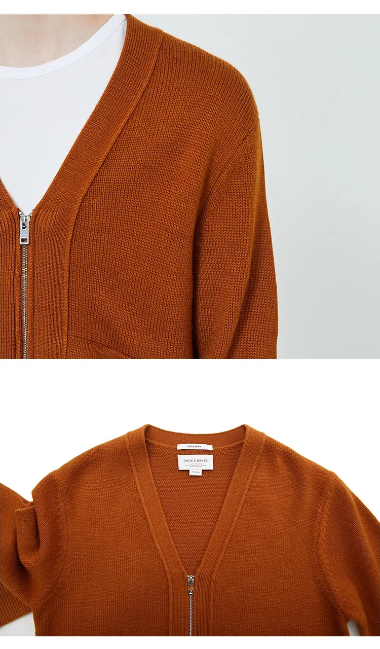 JackJones мужской вязаный кардиган с v-образным вырезом мужская одежда 219424501