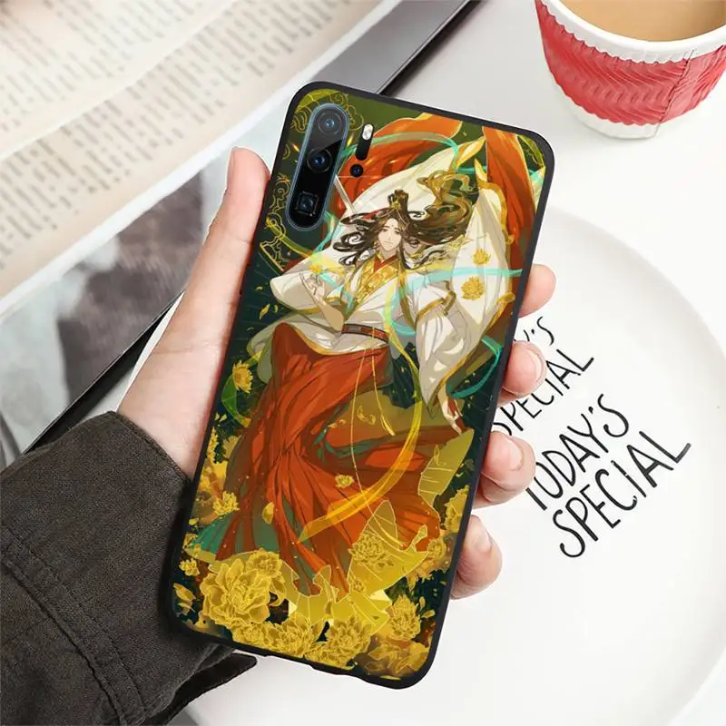

Chinese style Tian Guan Ci Fu Phone Case For Huawei P40 P20 P30 lite Pro P Smart 2019 Mate 40 20 10 Lite Pro Nova 5t