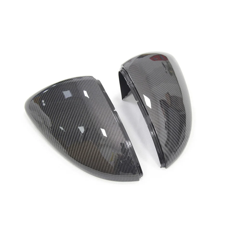 Автомобильные Боковые Чехлы для зеркала заднего вида Golf 7 из углеродного волокна