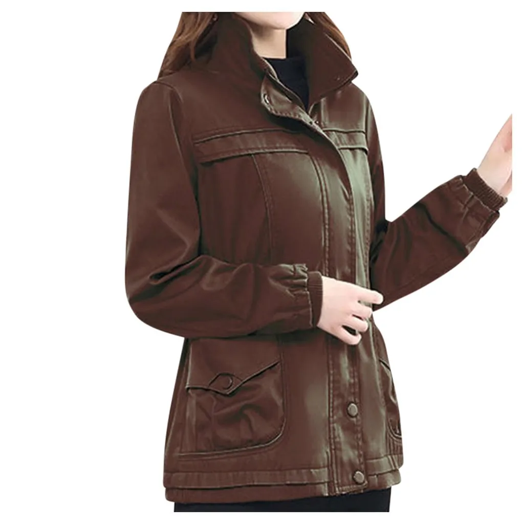 Осенне-зимняя куртка SAGACE 2020 Женское пальто Повседневные базовые куртки на молнии