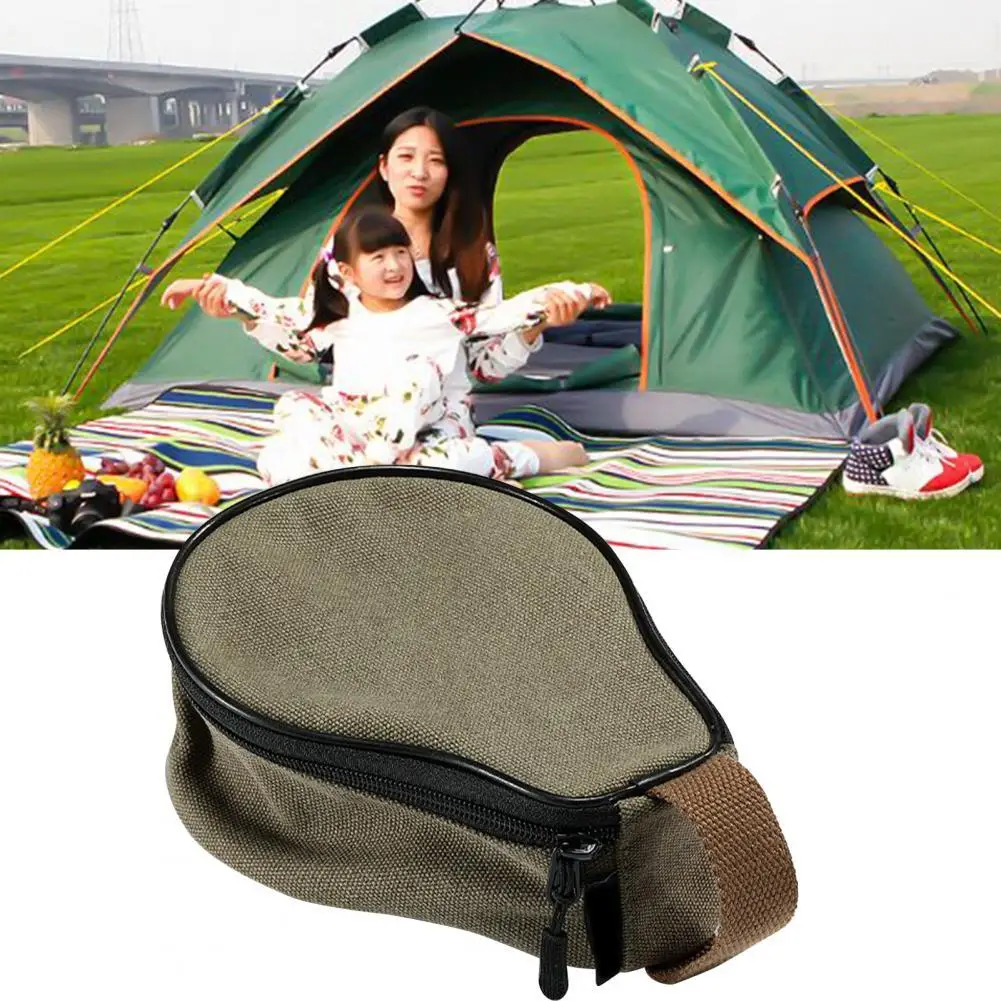

Camping Mug Bag Hanging Design Canvas Camping Mug Bag With Handle Camping Bowl Bag Fashion