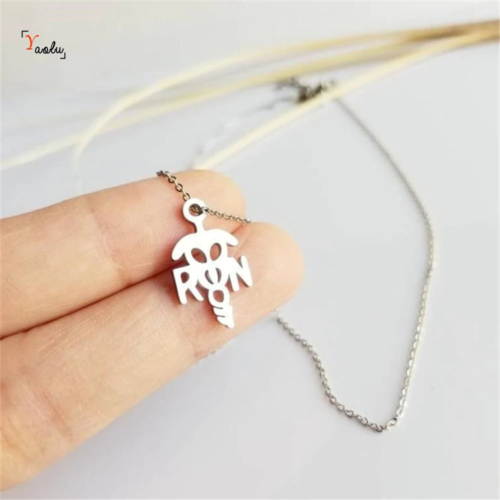 Ожерелье RN лучший друг подарочное ожерелье из нержавеющей стали для медсестры |