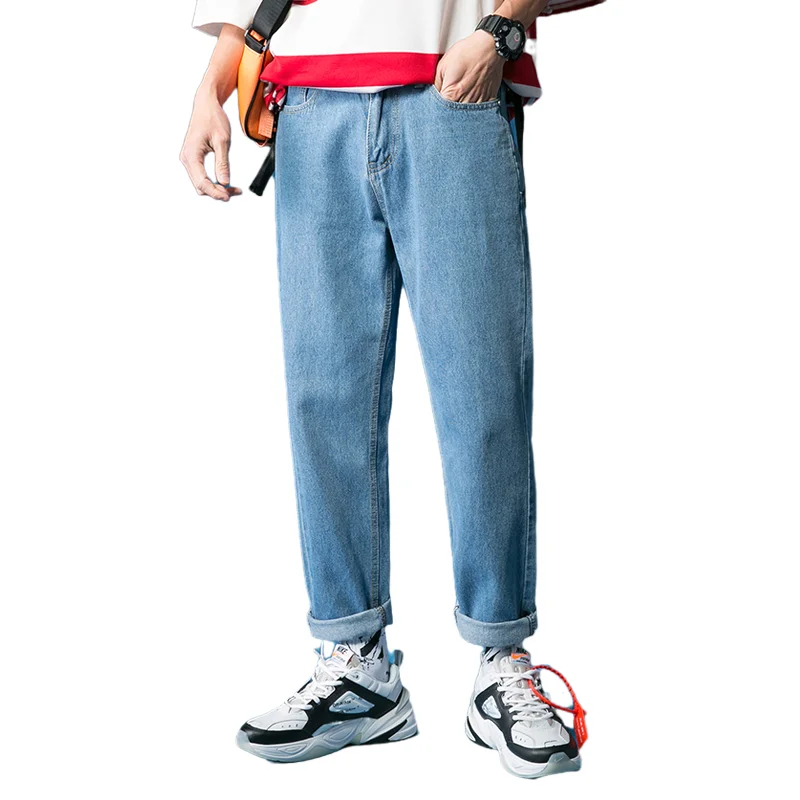 Джинсы мужские 2019 бриджи брюки-карго высококачественные брюки из денима с