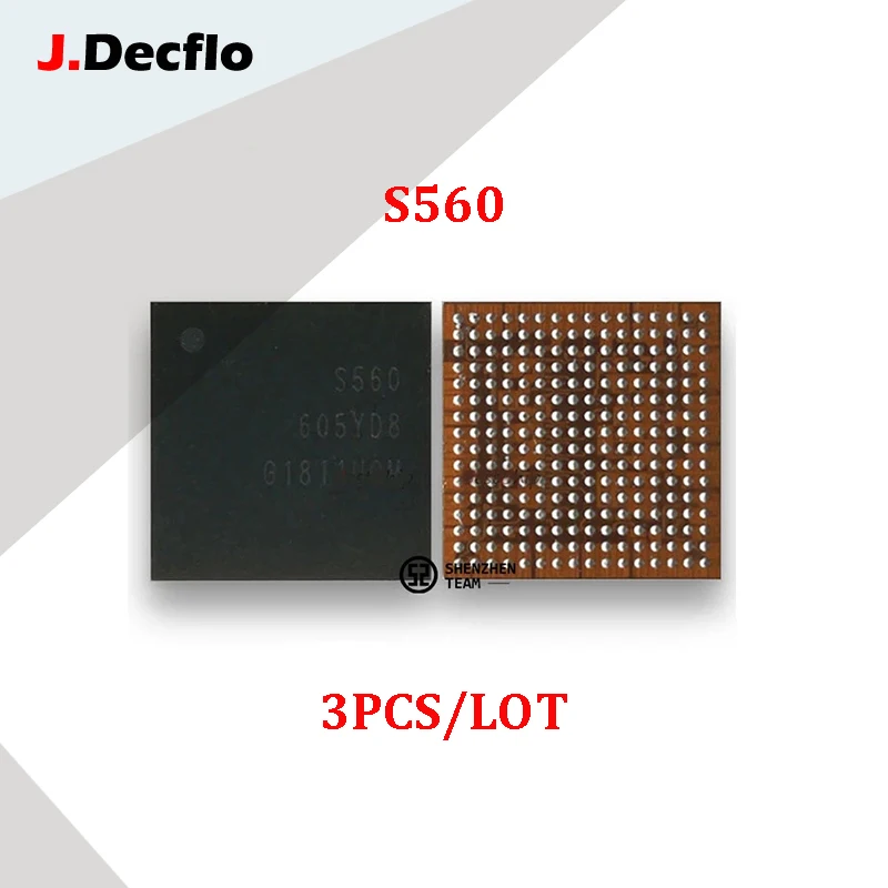 

JDecflo 3 шт./лот PMIC S560 для блока питания IC SAMSUNG S9 S9plus S9 + G960F G965F, запчасти для ремонта интегральных Схем