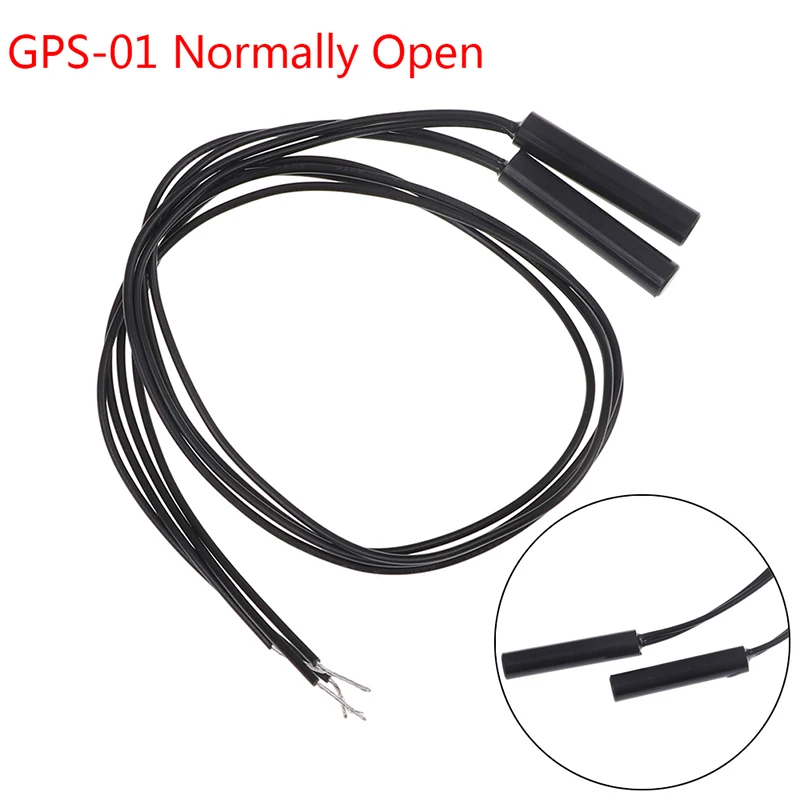 Free Shipping! 2pcs Cylindrical Plastic Mounted Reed Proximity Switch Magnetic Sensor Normal Open 34cm | Инструменты