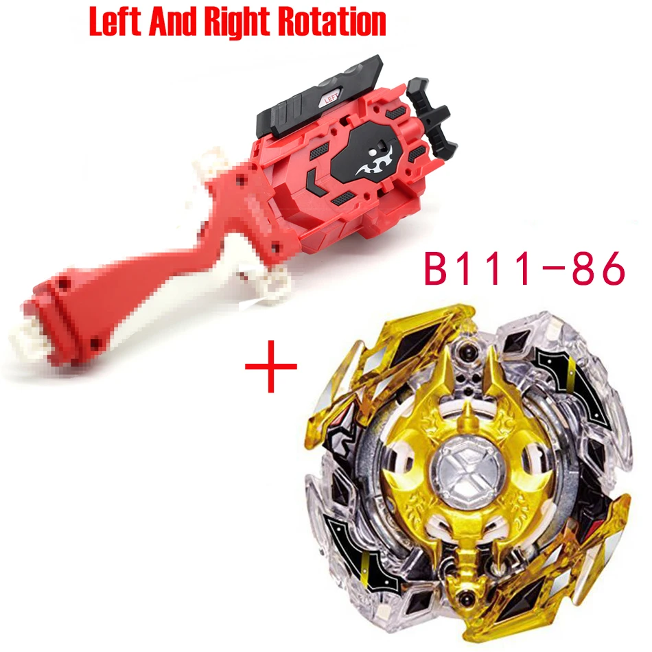 Новейшая модель; Beyblade Burst ToysB-145 B-144 B-143 B-140 с пусковым устройством и коробчатый отвал Металл Fusion Бог Прядильный механизм бей лезвия игрушка - Цвет: B111-86