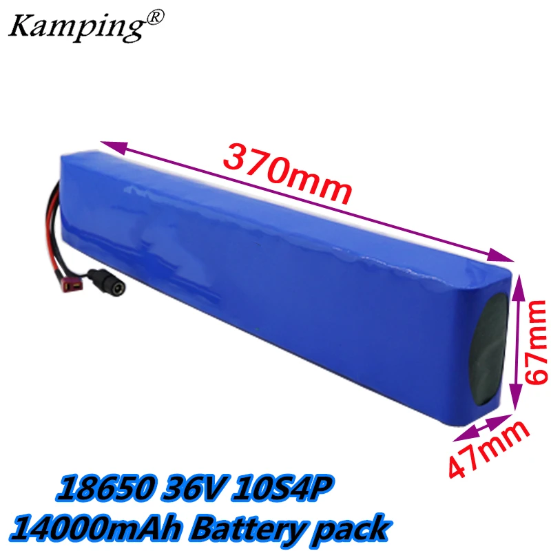 

Аккумулятор 36 В, 10S4P, 14 А · ч, 42 в, 18650, комплект литий-ионный батарей, для электровелосипеда, скутера, 20 А, BMS, 500 Вт